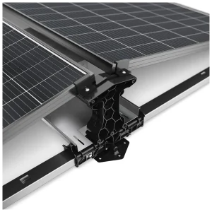 Alternative view of Ballast photovoltaic construction for a flat roof - East - West