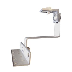 Tile roof hook with "click" nut