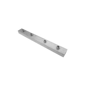 Connecting plate designed to connect two aluminum profiles