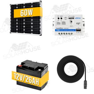Solar photovoltaic system 60W/12V - SH-5012