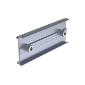 Connecting plate for profile with side channel