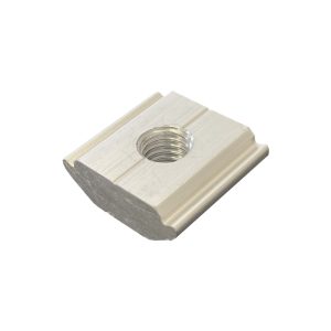 Aluminum "click" nut for side channel profile